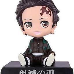 AUGEN Super Hreo Demon Slayer Ninja Action Figure Limited Edition Bobblehead with Mobile Holder for Car Dashboard, Office Desk & Study Table (Pack of 1), Plastic-picture-27