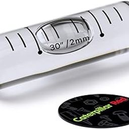 Caterpillar Red Level Glass Vial, Spirit Bubble Level, No Nib, Accurate, 34mm x 10mm Transparent Clear-picture-32