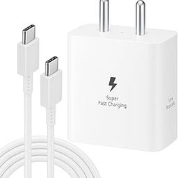 Original 45W Super Fast Charger Compatible with Samsung Galaxy S24/S23/S22/S21/S20 (Ultra/Plus/Fe), Note 20/20+/10(All Series), Z Fold/Flip/S/A/F/M Series | Type C PD 3.0 Charger Adapter,White-image-38