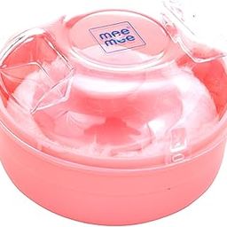Mee Mee Soft Feel Baby Powder Puff - BPA Free | Box Holder Container for New Born and Kids | Pink Color (Single Pack)-25