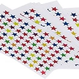 E Shopping Paper Star Shaped Self-Adhesive Sticker Labels 900 Pieces For School Kids, Teacher, Craft, Project-image-2