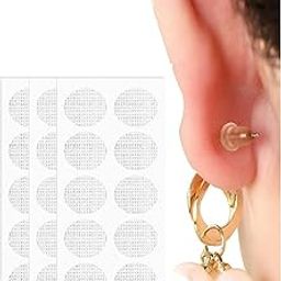Melgoza 30 Pcs Ear Lobe Support Patches - Invisible Tape for Heavy Earrings, Transparent Waterproof Stickers to Prevent Earring Pull & Droopy Ears, Earring Back Support for Pierced Ear Holes-image-6