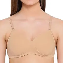 clovia Women's Cotton Padded Non-Wired T-Shirt Bra-picture-14