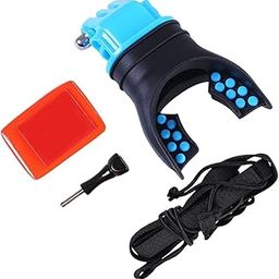 LOOM TREE® Mouth Piece for Action Camera Rafting Silicone Bite Mount Mouth Holders Blue | Water Sports | Scuba & Snorkeling | Regulators-32