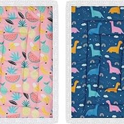ONDOLL Combo Newborn Baby Pom Pom Cotton Baby Bed | Godari | Cradle Bed | Crib Sheet | Changing Mat Baby Godadi | Godari | Bedding Set | Mattress_Pack of 2 Piece_(20 * 30 Inch)_(V_i_668798_Multicolor)-image-17
