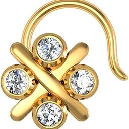 14K Yellow Gold Wire Nose Pin for Women-image-54