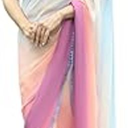 Women's Printed Pure Georgette Saree With Unstitched Blouse Piece (Rocky Aur Rani Ki Prem Kahani Saree)-51
