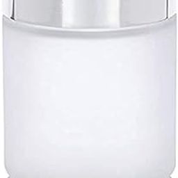 120Ml Empty Frosted Glass Face Cream Bottles With Silver Screw Cap For Cosmetic Makeup Lotion Storage Cylindrical Shape Container Little Crafts Jar, (12Pcs)-52