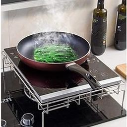 INDIAN DECOR.31985 Induction Shelves Kitchen Storage Rack Stainless Steel Induction Cooker Shelf Bracket Kitchen Stove Gas Gas Stove Cover Rice Cooker Base Rack (Size : 40x31cm)-image-41