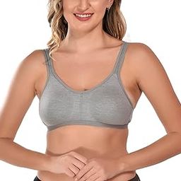 Women's Cotton -Hosiery Non-Padded Sports Bra (Pack of 1)(justchill)-image-6