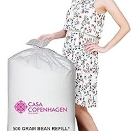 Casa Copenhagen Premium Virgin Grade Thermocol Balls Refill for Pillows, Sofa, Bean Bags, Soft Toys & Beans for Bean Bag Refill 500 Gram - White-image-79