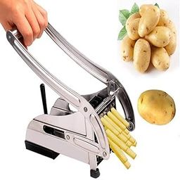 JETVEEK Stainless Steel Potato Cutting Cutter Machine Maker Slicer Chopper with 2 Chips Cutter Salad Vegetable Potato Chipper French Fries Cutter for Kitchen-18