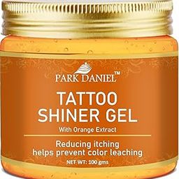 Park Daniel Tattoo Shiner Gel with Orange Extract (Pack of 1, Each of 100 Grams)|Tattoo Healing Cream|Tattoo shiner for permanent tatoo|Reducing Itching and Prevents Color Leaching|-image-24
