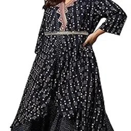 w for woman Navy Blue Heavy Festive Plus Size Gilet Kimono Jumpsuit-picture-13