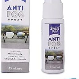 SWISS GOLD AntiFOG Spray 25ml With Cleaning Cloth 13x13cm | Ideal For Spectacles, Eyeglasses, Sunglasses, Camera Lenses, Bike Visors, Car Mirrors, Windshields | Fog-Free Lens for up tp 72 hours-image-52
