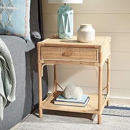 Safavieh Home Collection Roya Natural Rattan 1-Drawer 1-Shelf Nightstand-image-10