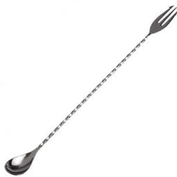 Dynore Stainless Steel Bar Spoon with Fork Size 30 Cm Long-picture-17