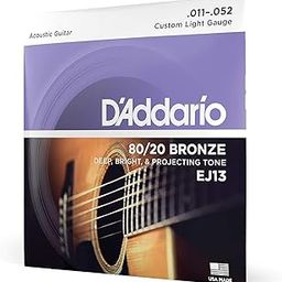MULZI EJ13 80/20 Bronze Acoustic Guitar Strings - Custom Light Gauge 11-52, For Bright Vintage Tone, Enhanced Tuning Stability, Ideal For Recording & Live Performances-image-69