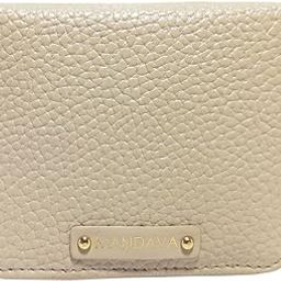 Women's Small Bifold PU Leather Wallet | Ladies Slim Compact Card Holder Organizer Zipper Coin Purse (Cream)-image-57