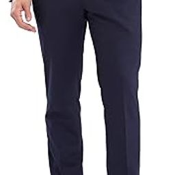 Men Super Slim Fit Checks Pattern Polyviscose Blend Flat Front Formal Trouser-picture-10