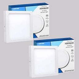 teknolite LZP 9W Warm White Square Surface LED Panel Lights Ceiling | Recessed Ceiling Light with 600 Lumens Output | Ideal LED Panel for Home, Office & Bedroom Lighting Pack of 2-image-43