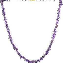 Natural Amethyst Stone Chip Mala/Necklace Multi Fluorite Amethyst Green Smoky Quartz Sodalite Rainbow Moonstone Mala for Reiki Healing and Crystal Healing Stone Mala-picture-34