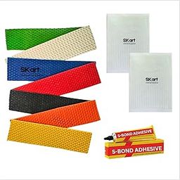 Skart Cricket Bat Toe Guard Set with 7 Rubber Protector, 2 Fibre Tape, 1 Adhesive-image-18