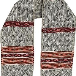 Winter Woollen Muffler Scarf For Men, Warm Printed Neck muffler For Men(Red,Black and Grey)-image-71