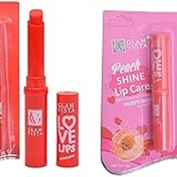 GLAM VISTA LOVE LIPS SHINE LIP CARE 100% NATURAL COLOR MOISTURIZE CARE FOR LIPS (STRAWBERRY+PEACH)-image-29