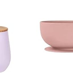 tudd Baby Stainless Steel Happy Tummy Mug 12oz (240ml) | Pink | with Tiny Silicone Suction Bowl for Kids | Baby Feeding Bowl Set | BPA-Free, Spill-Proof, Easy Grip | Combo for Toddlers | Pink-image-60
