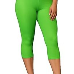 Women's Nylon 3/4th Plain Tights for All Fitness Activities-image-38