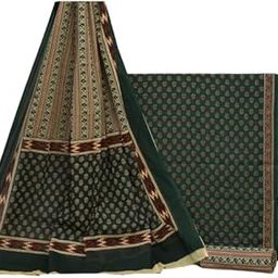 Women's Cotton Printed Unstitched Salwar Suit Dress Material With Dupatta-image-9
