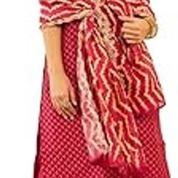 Womens Chanderi Bandhani Printed Suit Set with Sequins Work-20