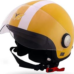 Yamaha Avion Polycarbonate Anti- Scratch Half Face Helmet (Size L, Yellow) Y6AAVYEL0L21-image-40