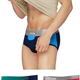 Men's Dualist Micromodal Regular Fit Colorblock Antimicrobial Briefs with No Marks Waistband (Pack of 3)-11