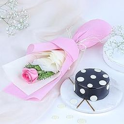 Fnp Mesmerising Rose N Cake Gift-image-31
