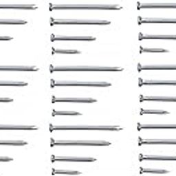 Hesch 9 Nails for Wall Without Drilling, Concrete Nails for Wall, Hard Steel Nails – Total 400 Grams of 4 Assorted Sizes-51