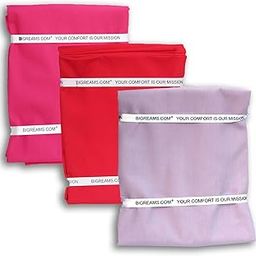 BIGREAMS Unstitched Pure Cotton Combo Shirt Fabric For Men's | 1.50 MTR, Shirt Piece | (Pack Of 3 Color, Red, Purple, Light Pink, Free Size,) Sewing Cloth - 58" Wide-image-2