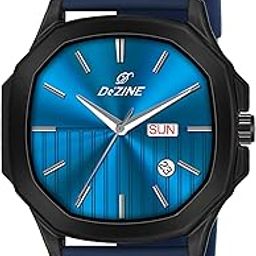 Day-Date Analogue Dial, Silicone Strap Watch for Men-image-79