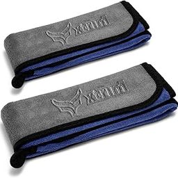 XTRIM Microfiber Cleaning Cloth XL 30X70 cms - 500 GSM, Car Towel for Cleaning, Car Cleaning Clothes Microfiber, Bike & Car Wash, Exterior Cleaning Kapda, Glass Cleaning (Pack of 2, Grey & Blue)-image-27