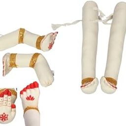 Amazon Brand - Umi Decorative Hands and Legs Set for Goddess Varamahalakshmi Idol, Premium Fabric Cotton Stuffed, Hands 8 Inches & Legs 12 Inches Small Size, Reusable, Ideal for Special Occasions-image-42