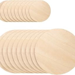 Unfinished Wooden Circles Round Wood Crafts 10 Pack 10 inch and 10 Pack 5 inch Blank Wooden Signs Wood Cutouts for Crafts,Wood Burning and Decoration (BP3-PNTG-CRCL_Beige_1CRCL-5IN-2CRCL-10IN)-10