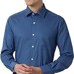 peter england Men's Solid Regular Fit Shirt-picture-9