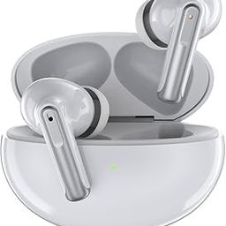 GM True Wireless Earbuds with Wireless Charging, Pure Bass, Quad-Mic Crystal Clear Calls, 45ms Low Latency, IPX 4 - White-27