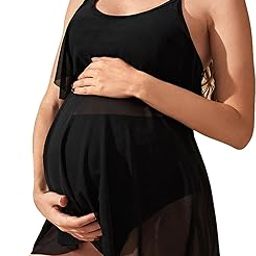 Meadawgs® Maternity Swimsuit Soft Summer Portable Costume Swimming Swimdress Beachwear|Clothing, Shoes & Accessories | Womens Clothing |1 Set Maternity Swimsuit-image-39