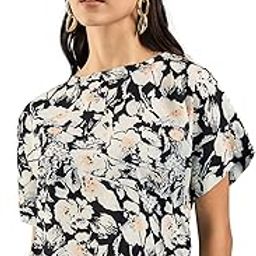 Women's Printed Crepe Boxy Top-image-26