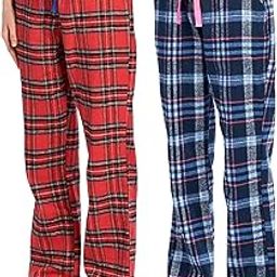Women's Cotton Checkered Plus Size Pyjama | Pack of 2 | (Color & Print May Vary)-picture-16