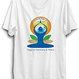 Unisex Yoga White Half Sleeve Polyster Tshirts Size,XL-picture-30