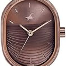 Style Up Brown Dial Metal Strap Analog Watch for Girls-NS6258QM02/NT6258QM02-picture-14
