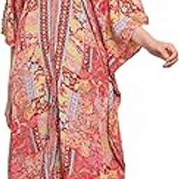 KE KANHA EXPORTS short Kaftan for women's & girls unique border design and tassel stretchable adjustable drawstring free size western kaftan fit flared floral all seasons-image-37